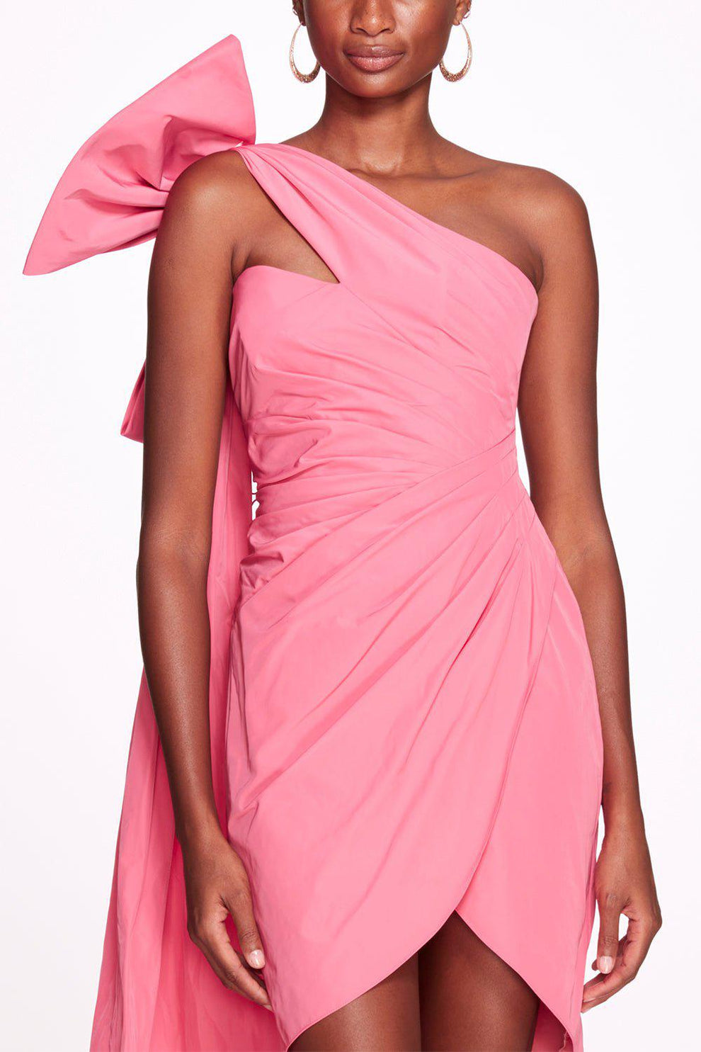 Asym Train Mini Dress