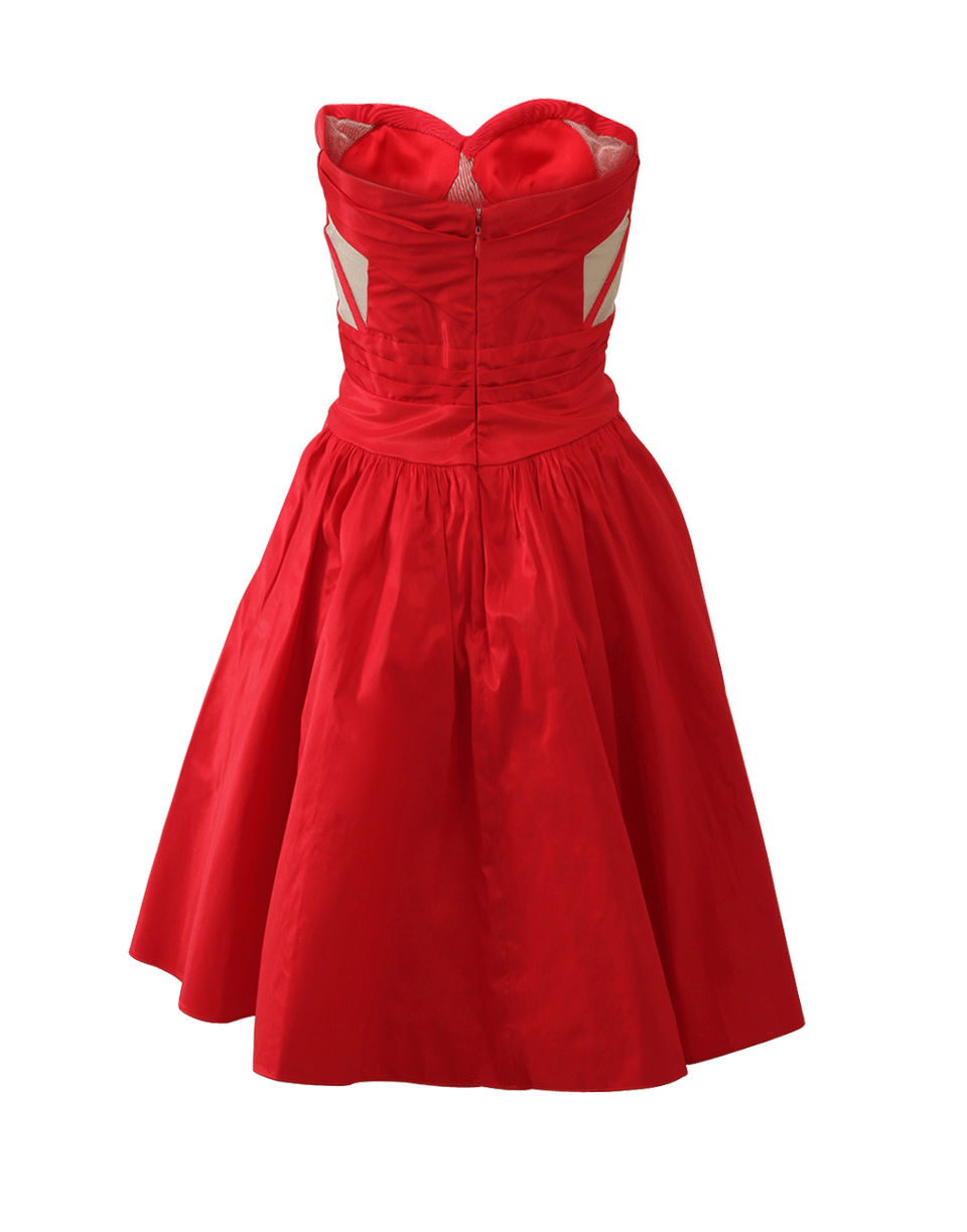 MARCHESA NOTTE-Strapless Cocktail Dress-