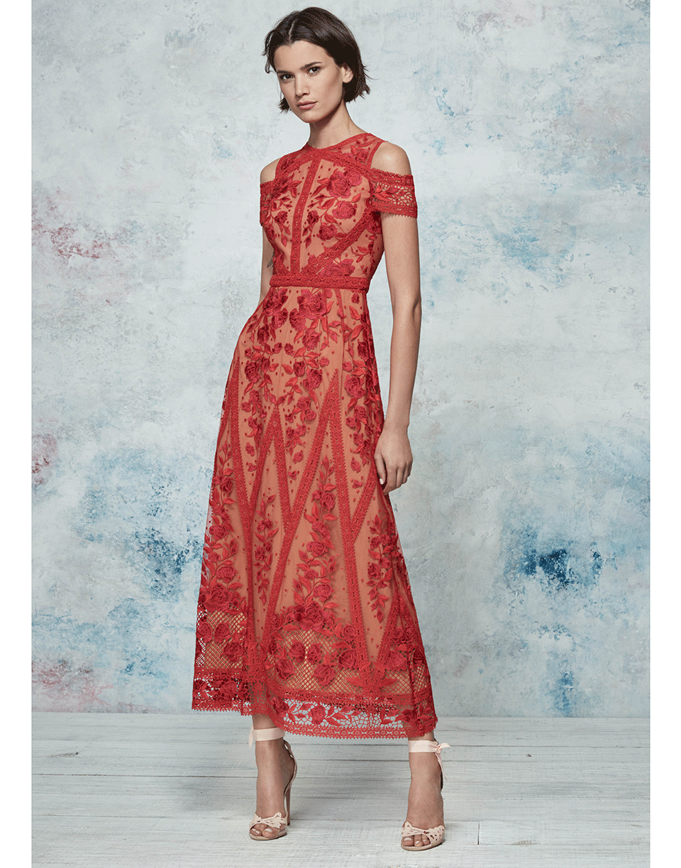 Cold Shoulder Cocktail Dress | MARCHESA NOTTE Marissa Collections Cold Shoulder Cocktail Dress | MARCHESA NOTTE Marissa Collections
