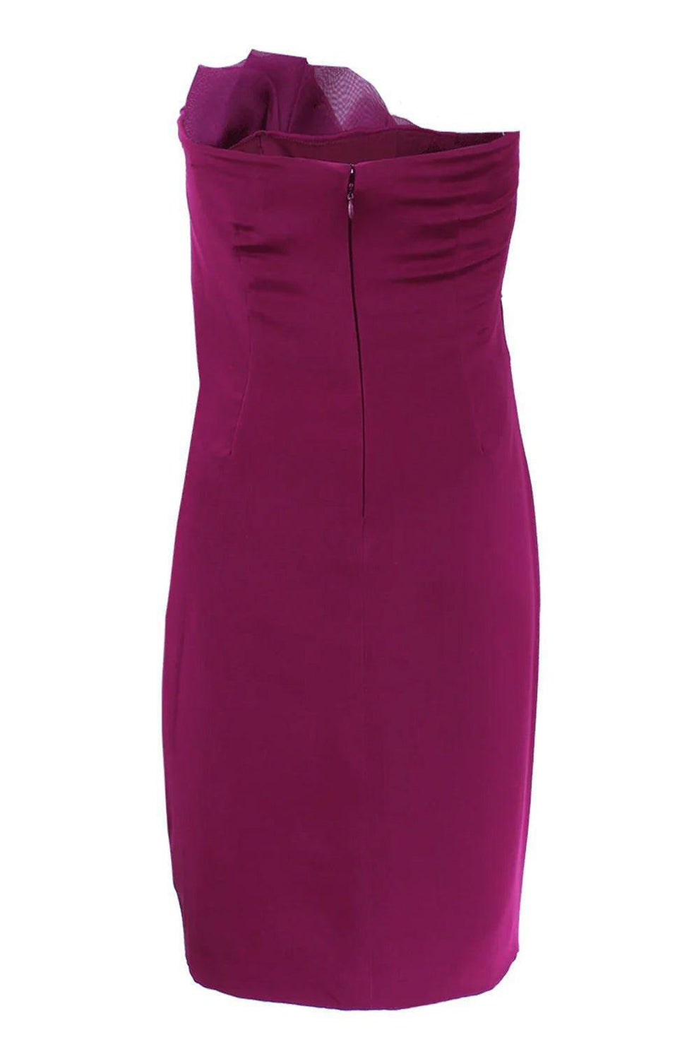 strapless open back dress Strapless Draped Bodice Dress