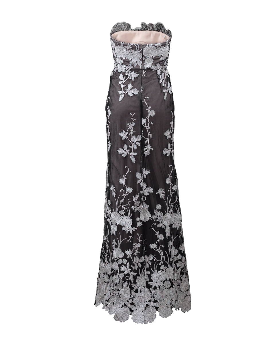 MARCHESA NOTTE-Embellished Floral Tulle Gown-