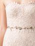 MARCHESA NOTTE-Strapless Lace Embroidered Gown-
