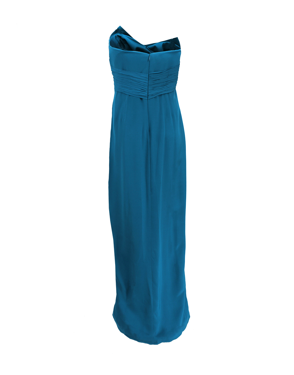 MARCHESA NOTTE-Strapless Sequin Embroidered Gown-