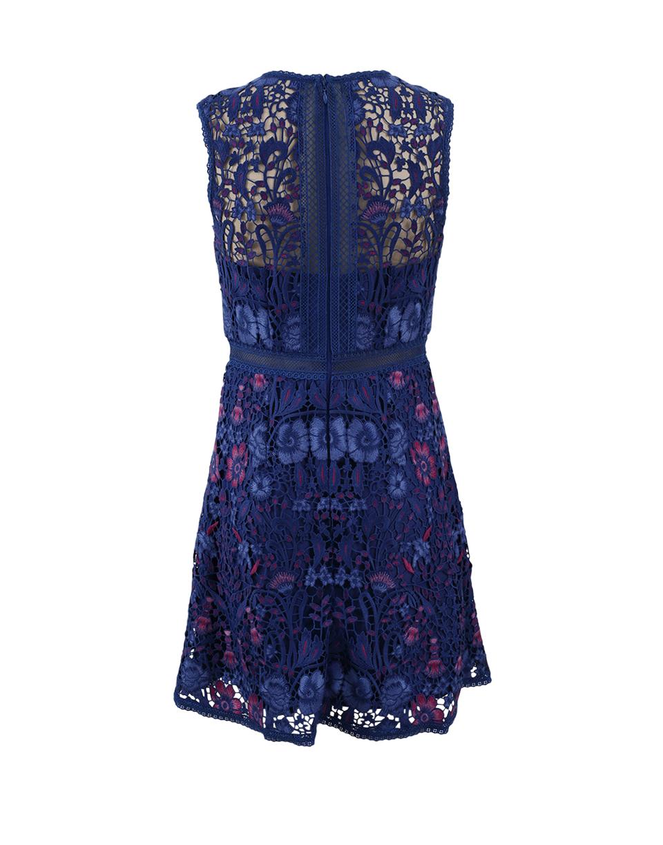 MARCHESA NOTTE-Lace Shift Dress-