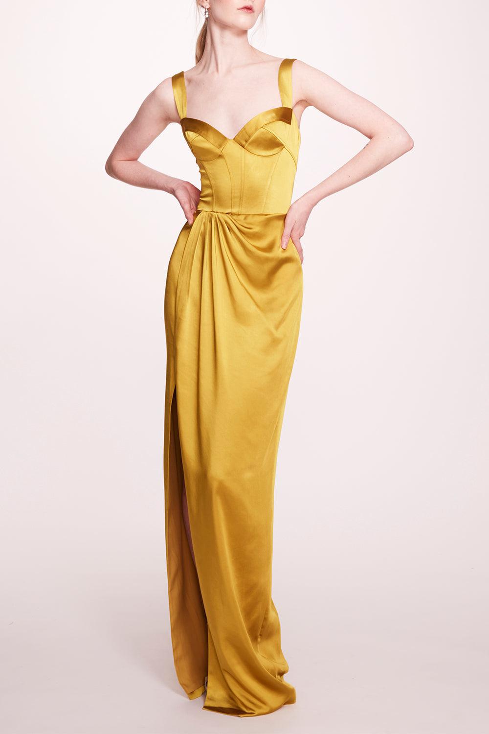 Bustier Gown-GOLD-2-CLOTHINGSPECIALPOP UP-MARCHESA NOTTE