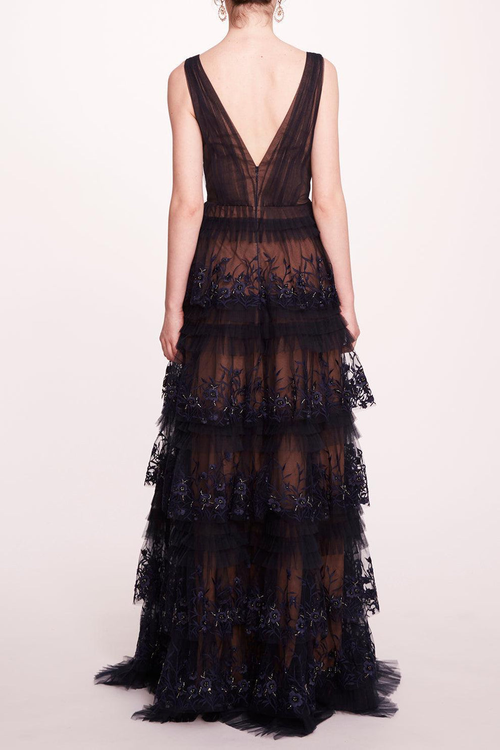 marchesa notte dresses Tiered Terrarium Gown