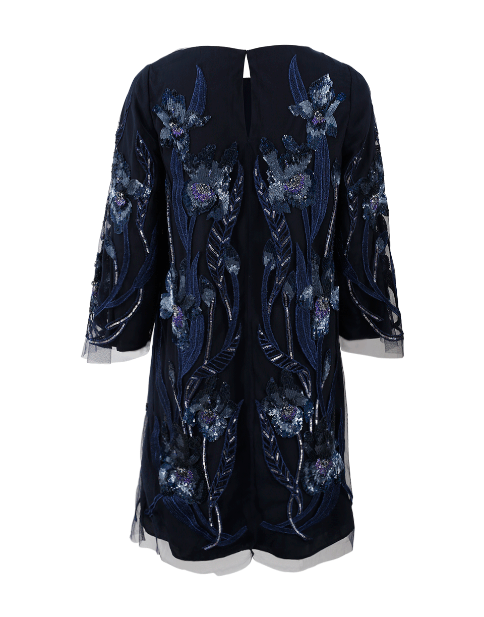 MARCHESA NOTTE-Embroidered Tunic Dress-
