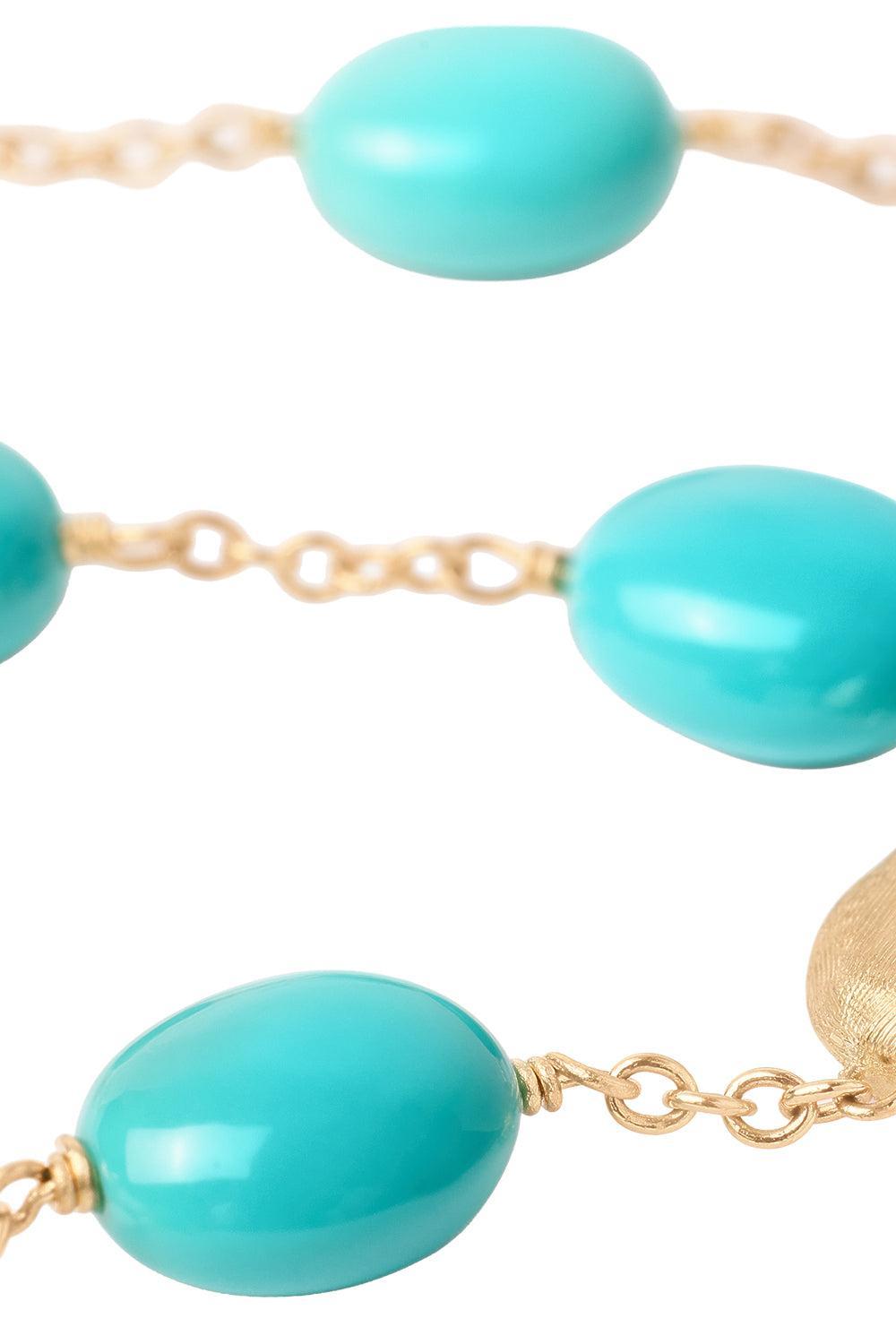 Turquoise Siviglia Bracelet-YELLOW GOLD-6.75-JEWELRYFINE JEWELBRACELET O-MARCO BICEGO
