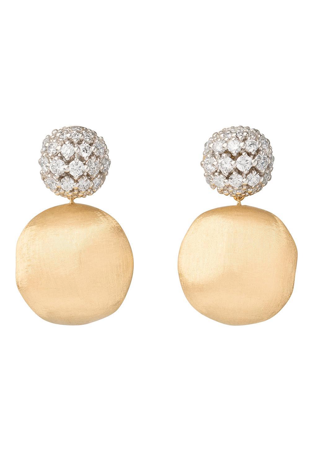 Diamond Africa Alta Earrings-YELLOW GOLD-JEWELRYFINE JEWELEARRING-MARCO BICEGO