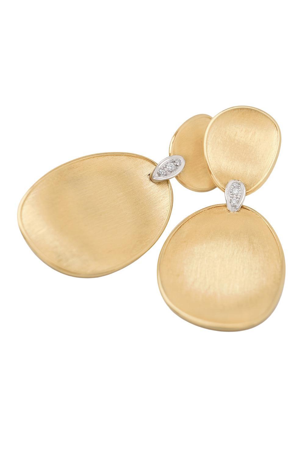 Diamond Lunaria Earrings-YELLOW GOLD-JEWELRYFINE JEWELEARRING-MARCO BICEGO