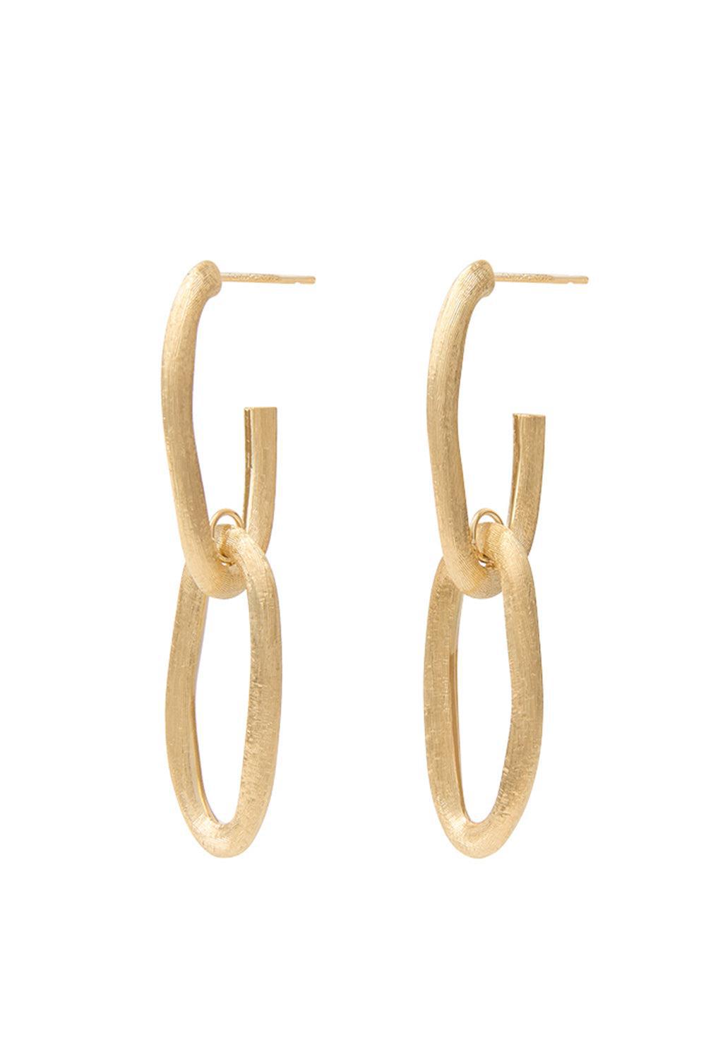 MARCO BICEGO-Link Drop Jaipur Earrings-YELLOW GOLD