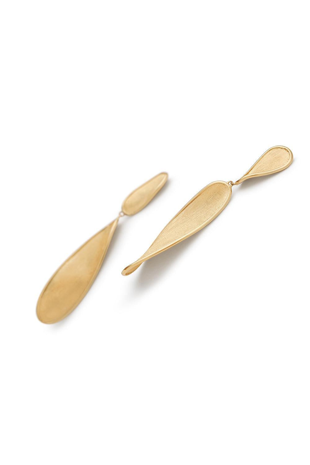 Lunaria Twist Earrings-YELLOW GOLD-JEWELRYFINE JEWELEARRING-MARCO BICEGO
