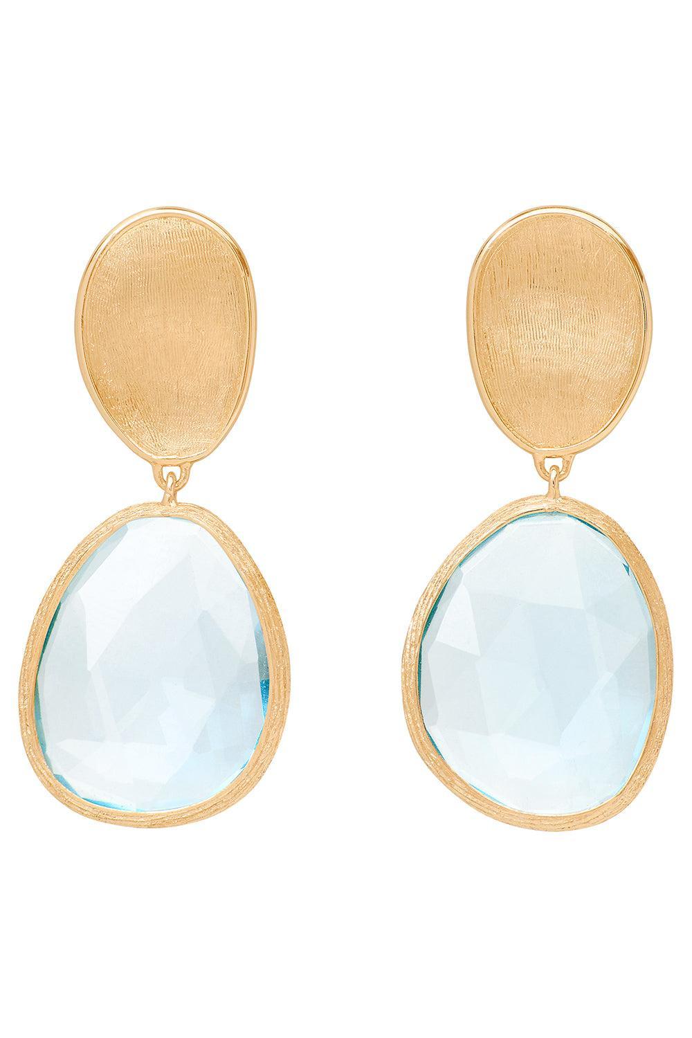 Sky Topaz Lunaria Earrings-YELLOW GOLD-JEWELRYFINE JEWELEARRING-MARCO BICEGO