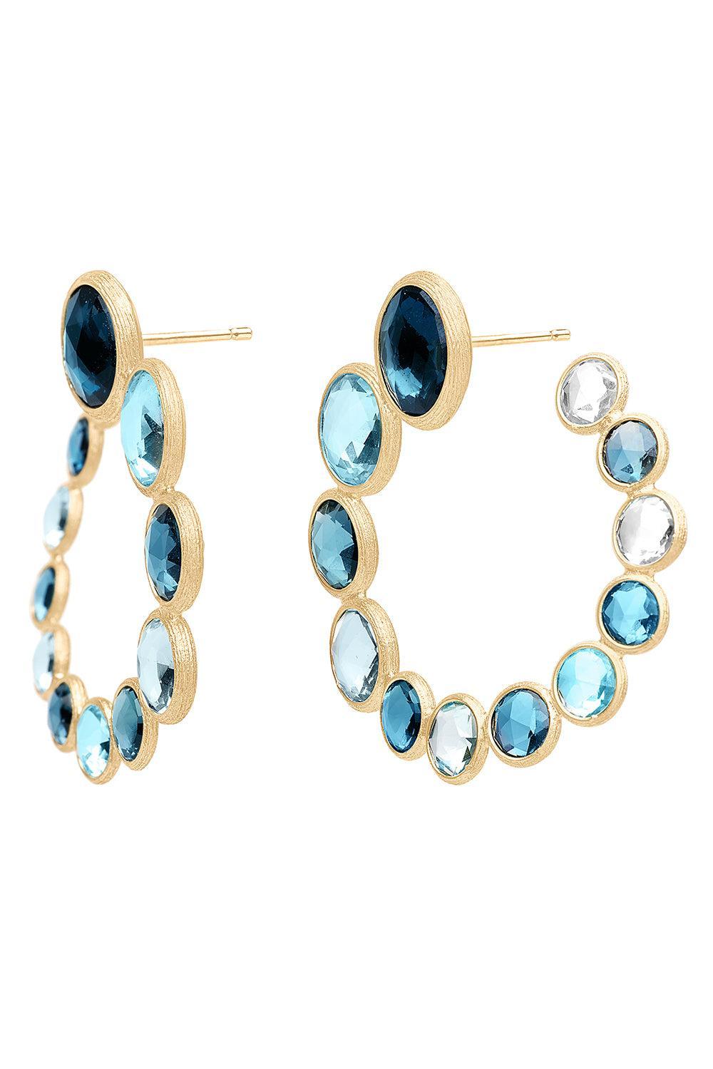 Statement Topaz Wrap Jaipur Earrings-YELLOW GOLD-JEWELRYFINE JEWELEARRING-MARCO BICEGO
