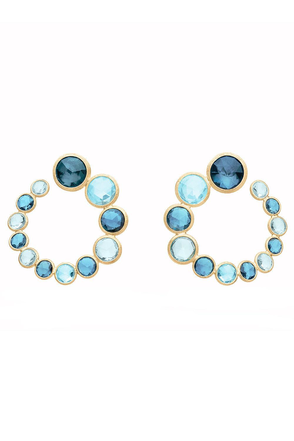 Statement Topaz Wrap Jaipur Earrings-YELLOW GOLD-JEWELRYFINE JEWELEARRING-MARCO BICEGO