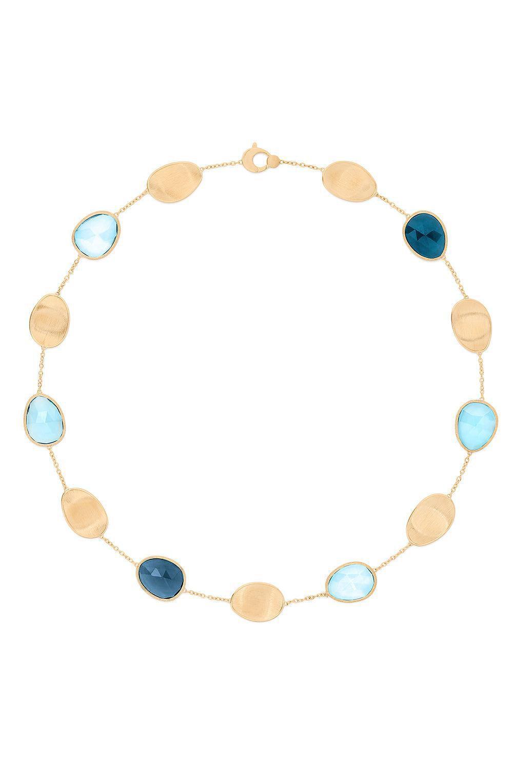 Sky Swiss Topaz Lunaria Necklace-YELLOW GOLD-17-JEWELRYFINE JEWELNECKLACE O-MARCO BICEGO