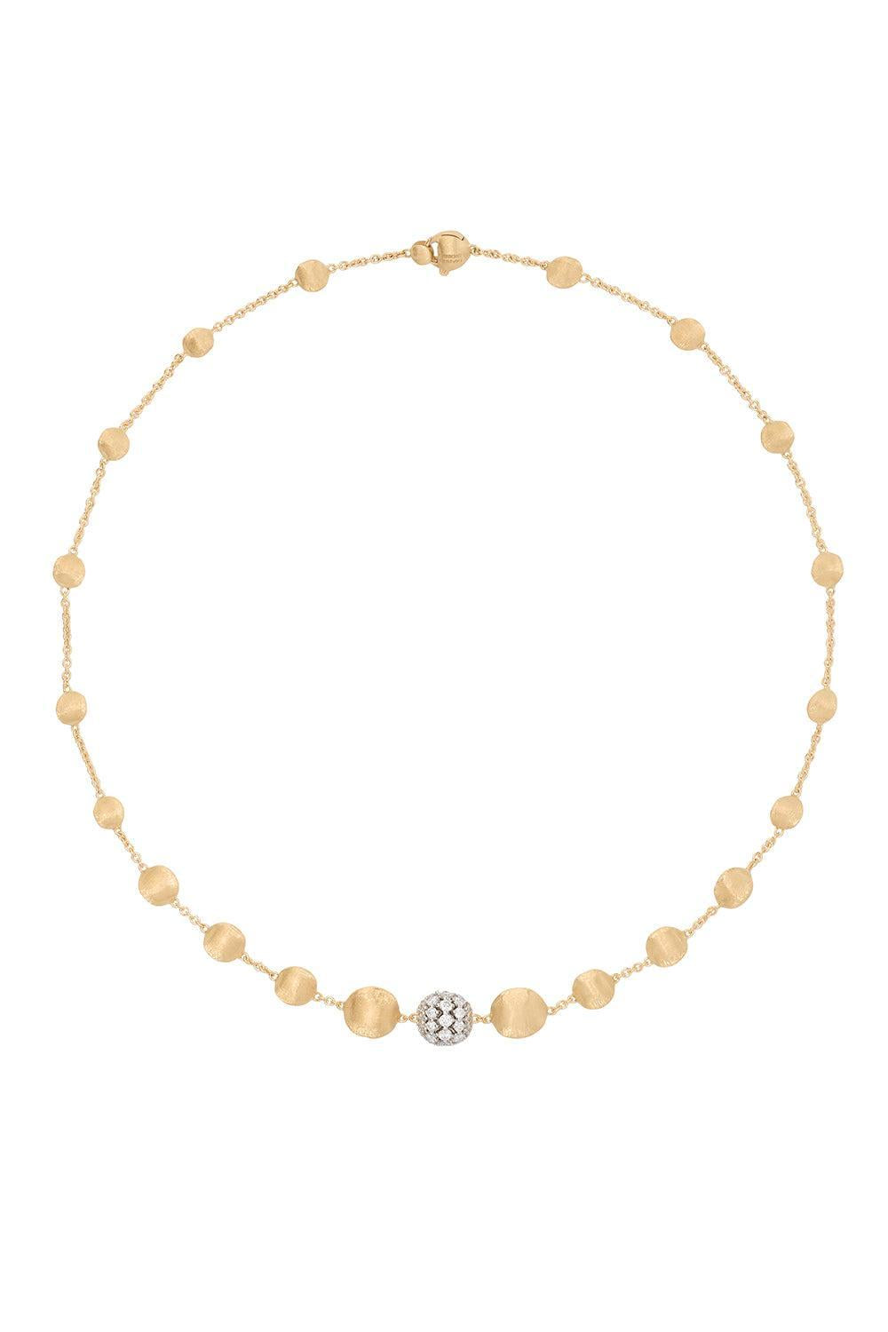 Diamond Africa Alta Necklace-YELLOW GOLD-17.25-JEWELRYFINE JEWELNECKLACE O-MARCO BICEGO