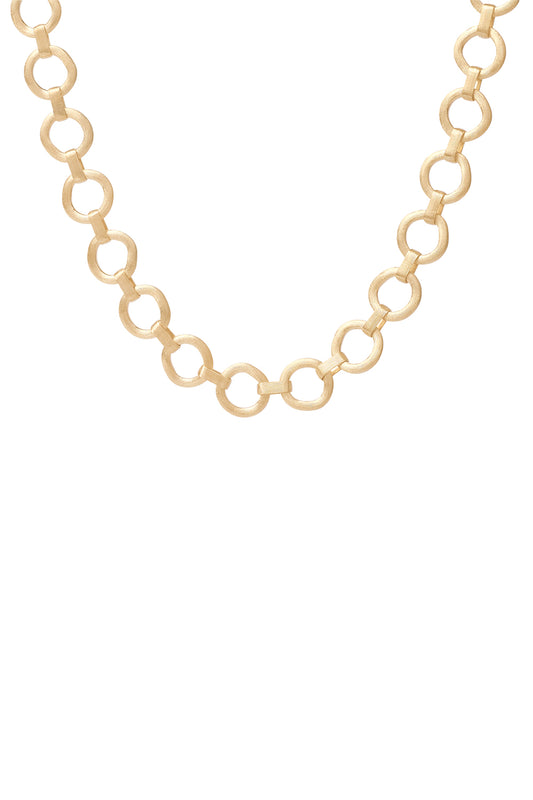 Jaipur Gold Flat Link Necklace