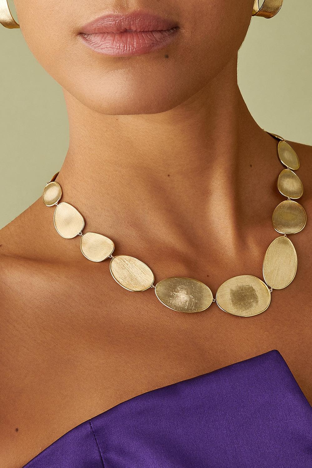 Lunaria Necklace-YELLOW GOLD-18-JEWELRYFINE JEWELNECKLACE O-MARCO BICEGO