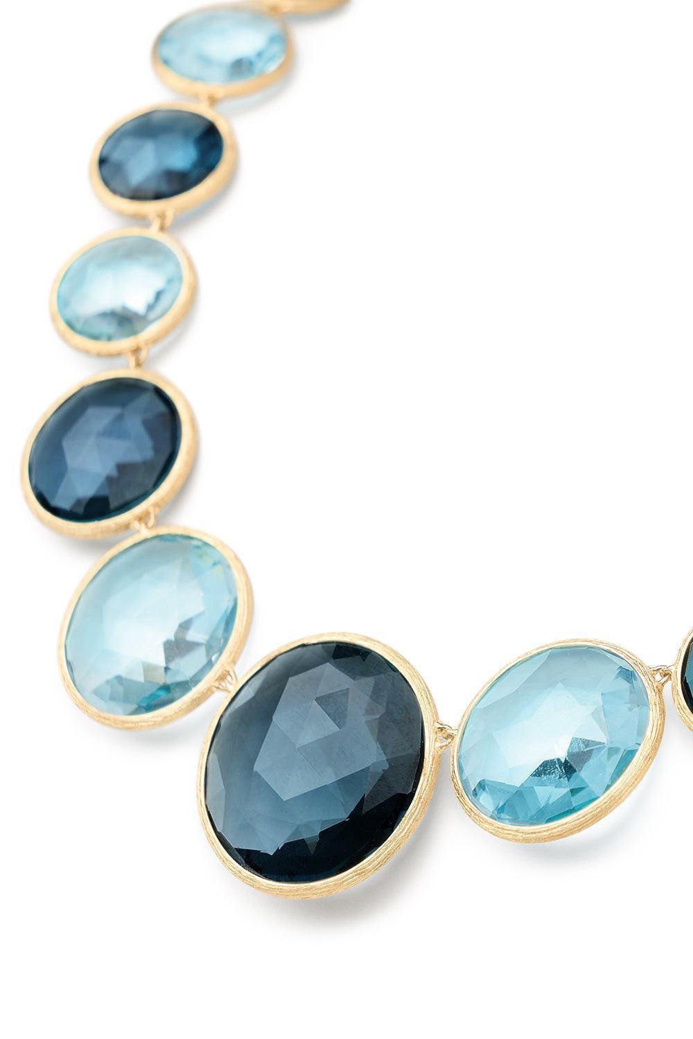 Mixed Topaz Jaipur Necklace-YELLOW GOLD-18-JEWELRYFINE JEWELNECKLACE O-MARCO BICEGO