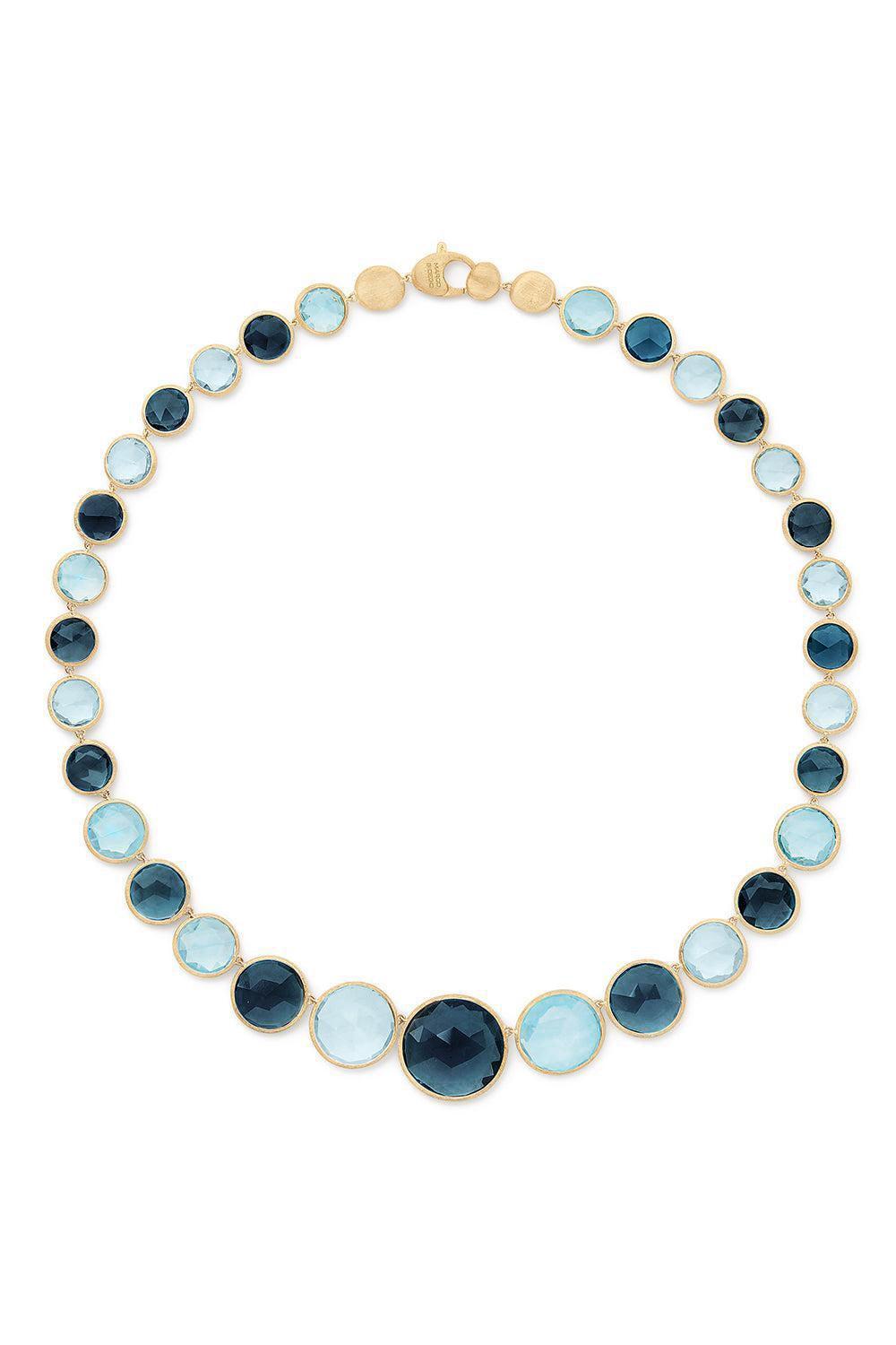 Mixed Topaz Jaipur Necklace-YELLOW GOLD-18-JEWELRYFINE JEWELNECKLACE O-MARCO BICEGO