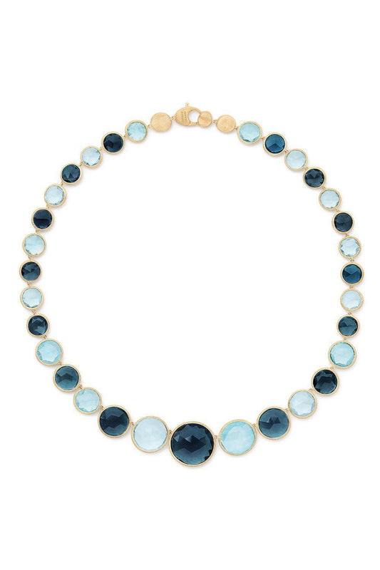Mixed Topaz Jaipur Necklace-YELLOW GOLD-18-JEWELRYFINE JEWELNECKLACE O-MARCO BICEGO