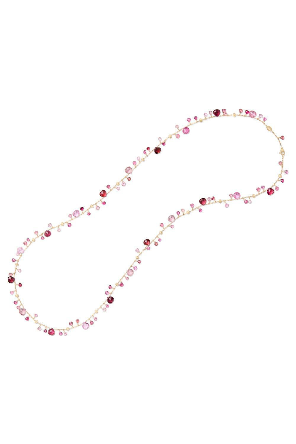 Paradise Pink Tourmaline Necklace-YELLOW GOLD-36-JEWELRYFINE JEWELNECKLACE O-MARCO BICEGO