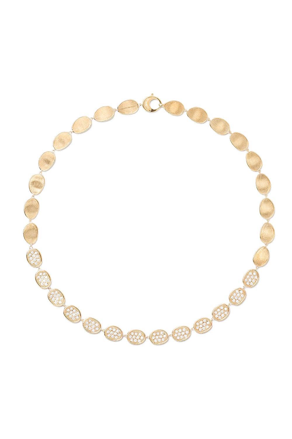 Diamond Collar Lunaria Necklace-YELLOW GOLD-JEWELRYFINE JEWELNECKLACE O-MARCO BICEGO