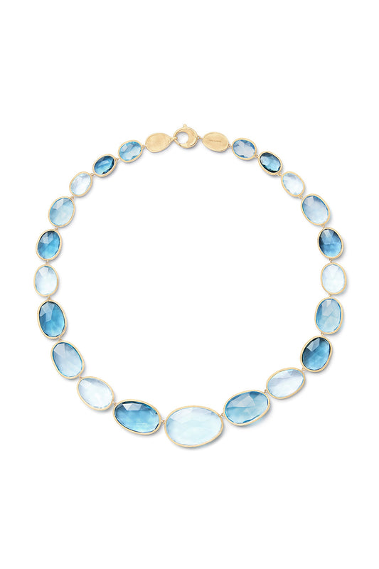 MARCO BICEGO-Graduated Mixed Topaz Necklace-YELLOW GOLD