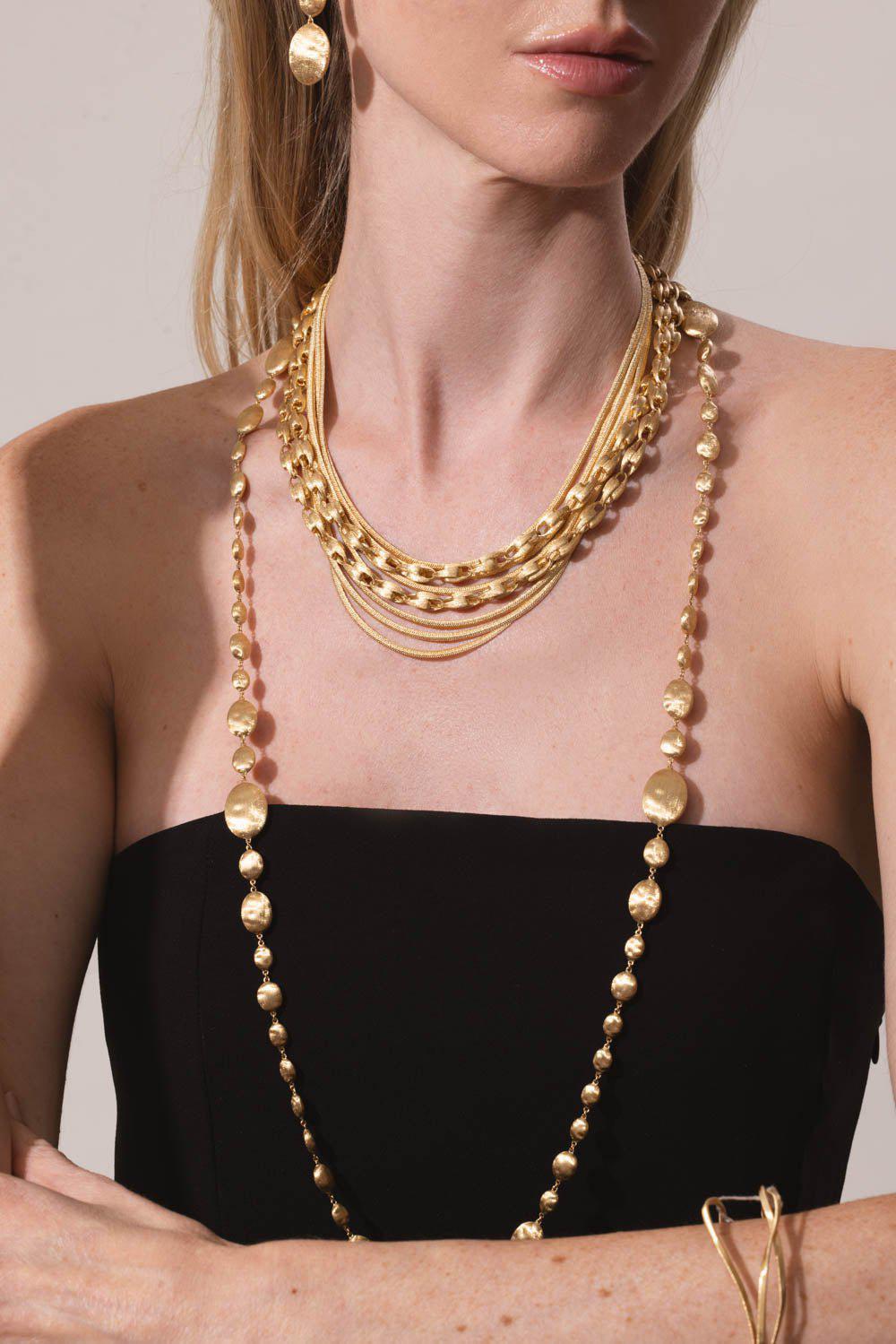 MARCO BICEGO-Lucia Link Necklace-YELLOW GOLD