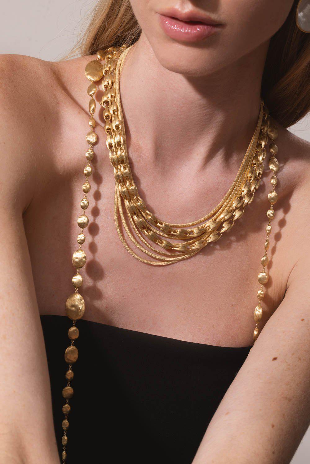 MARCO BICEGO-Lucia Link Necklace-YELLOW GOLD