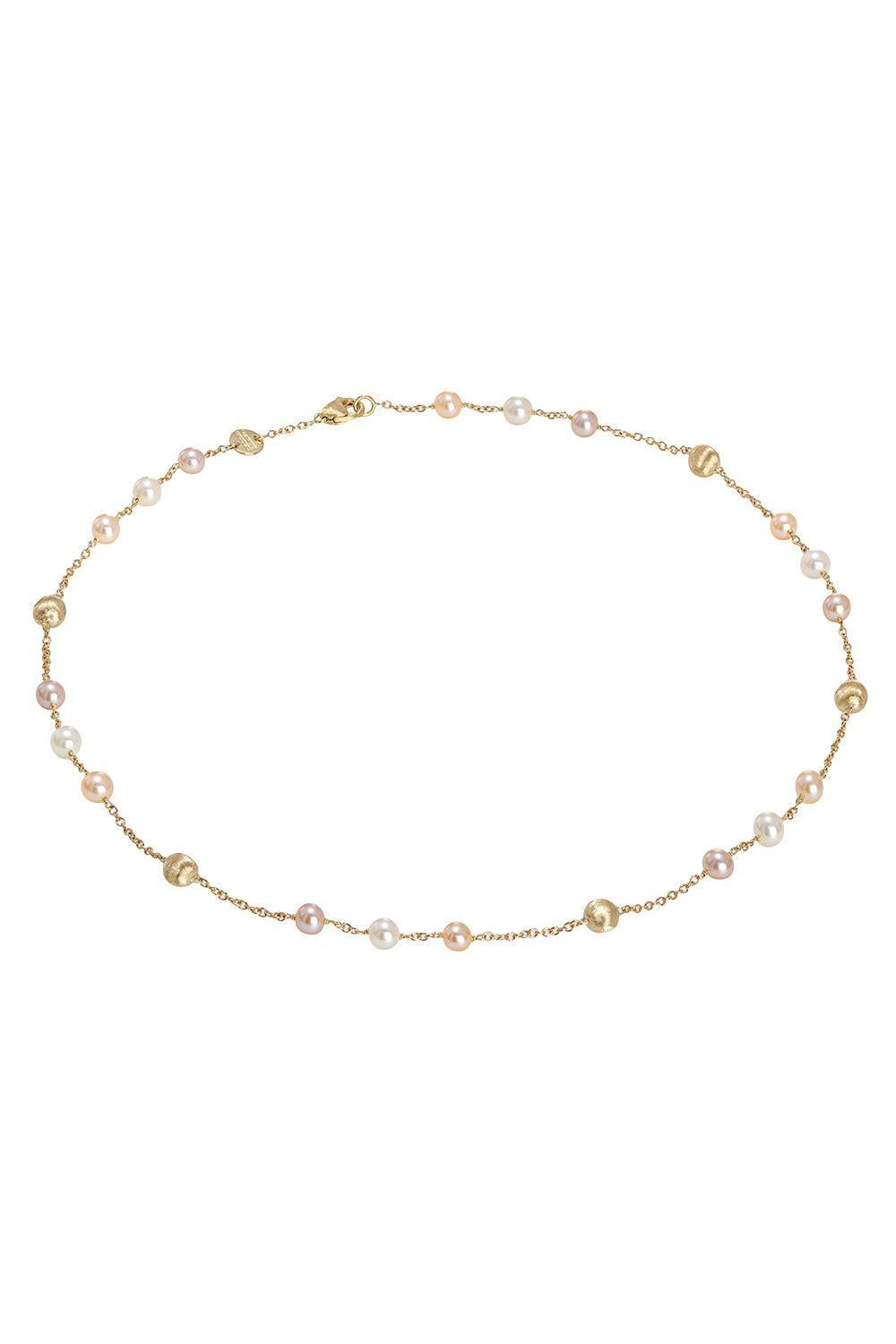  Multi-Colored Freshwater Pearl Africa Necklace-YELLOW GOLD-JEWELRYFINE JEWELNECKLACE O-MARCO BICEGO 