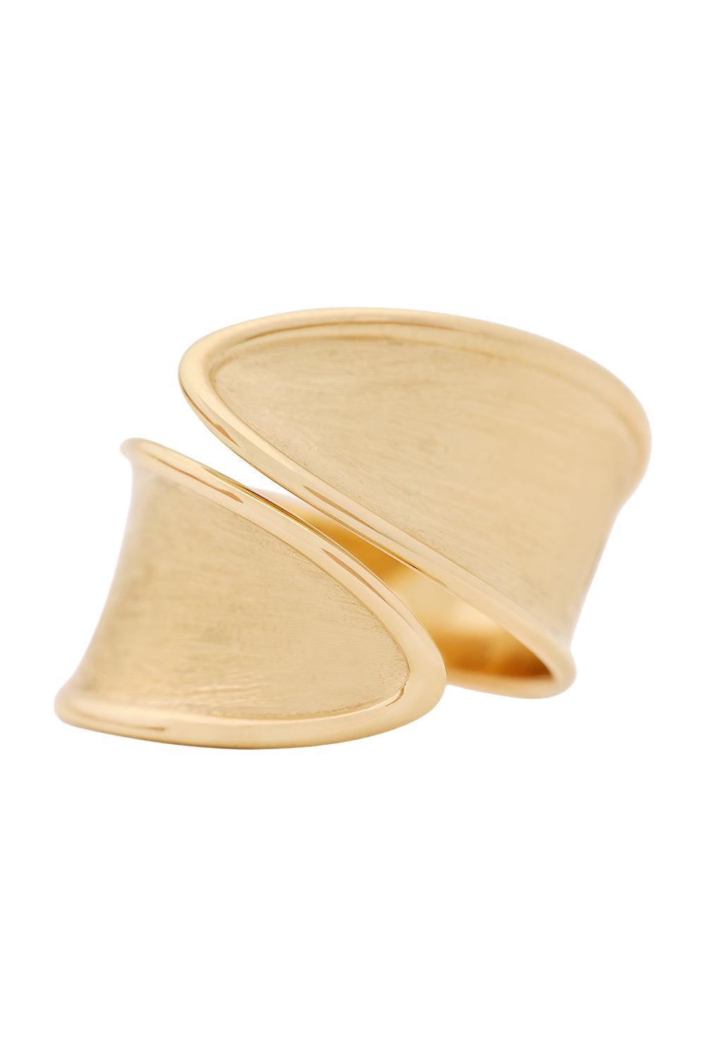 Lunaria Twist Ring-YELLOW GOLD-7-JEWELRYFINE JEWELRING-MARCO BICEGO