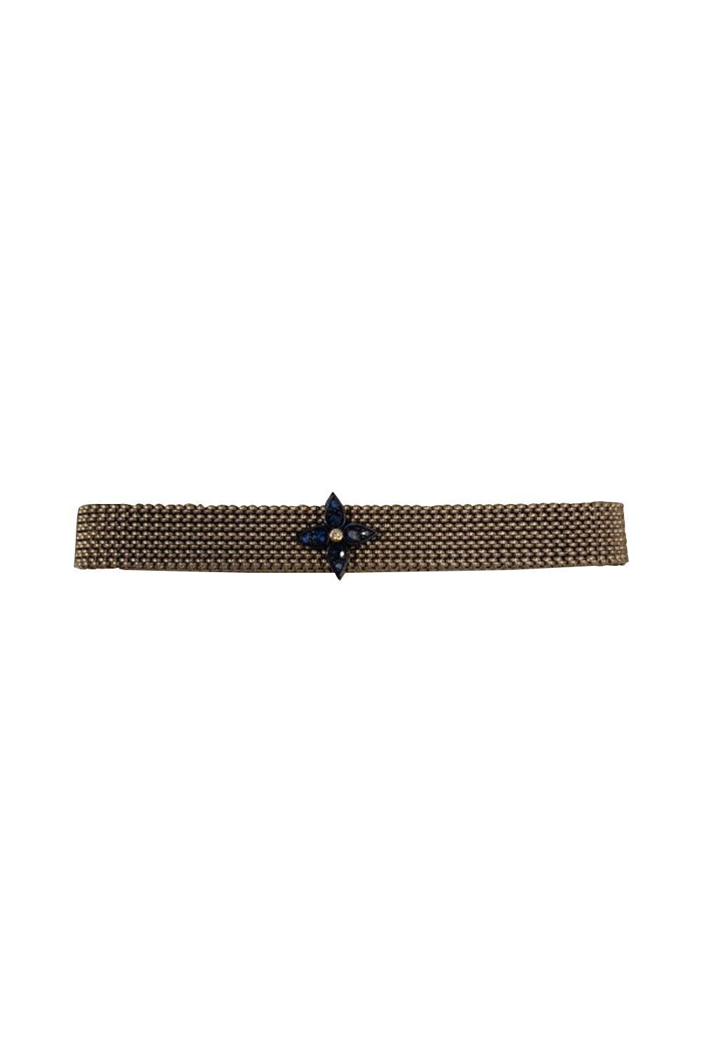 Sapphire Diamond Stretch Bracelet-WHITE GOLD-JEWELRYFINE JEWELBRACELET O-MARIANI