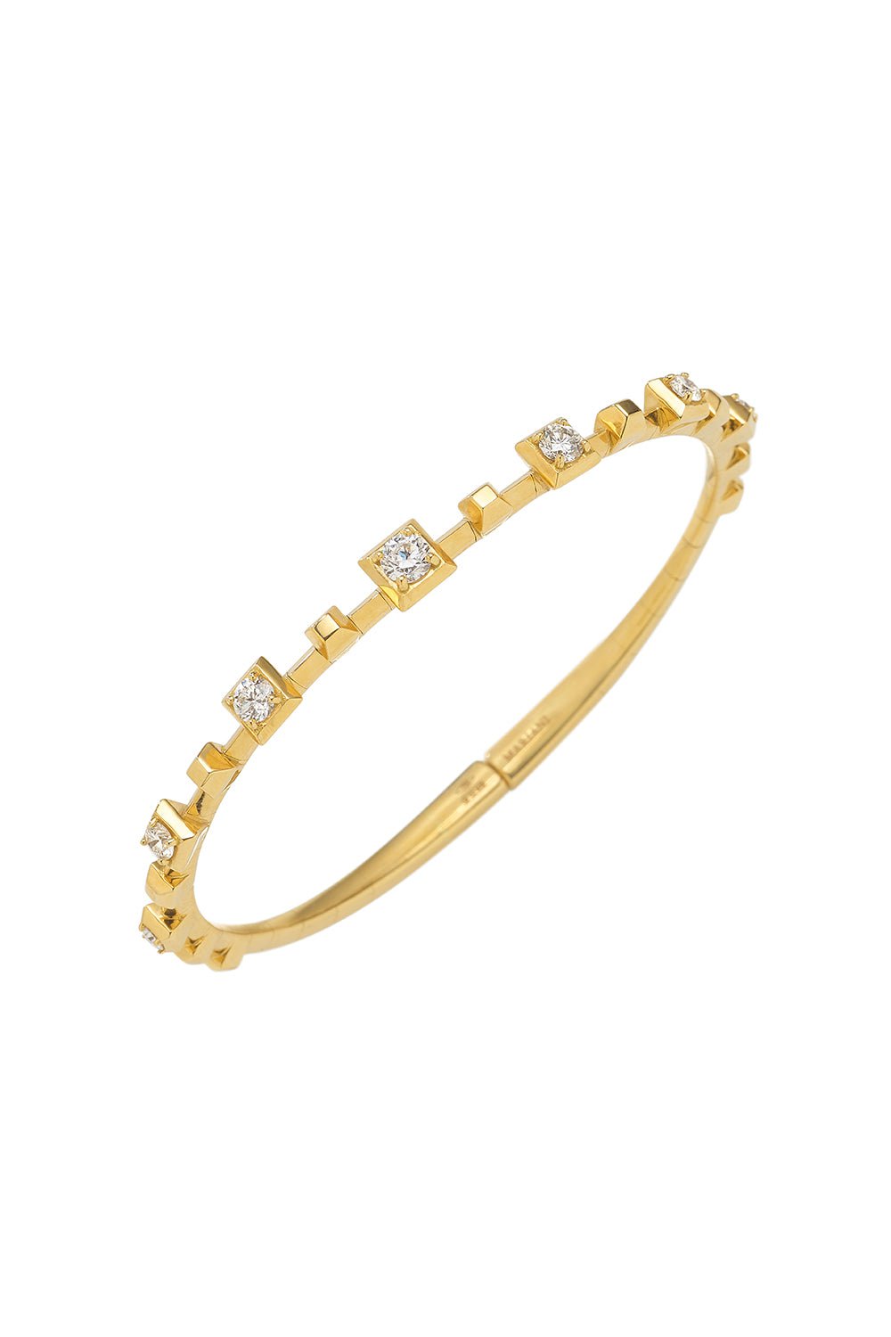 MARIANI-Square Bracelet - Yellow Gold-YELLOW GOLD