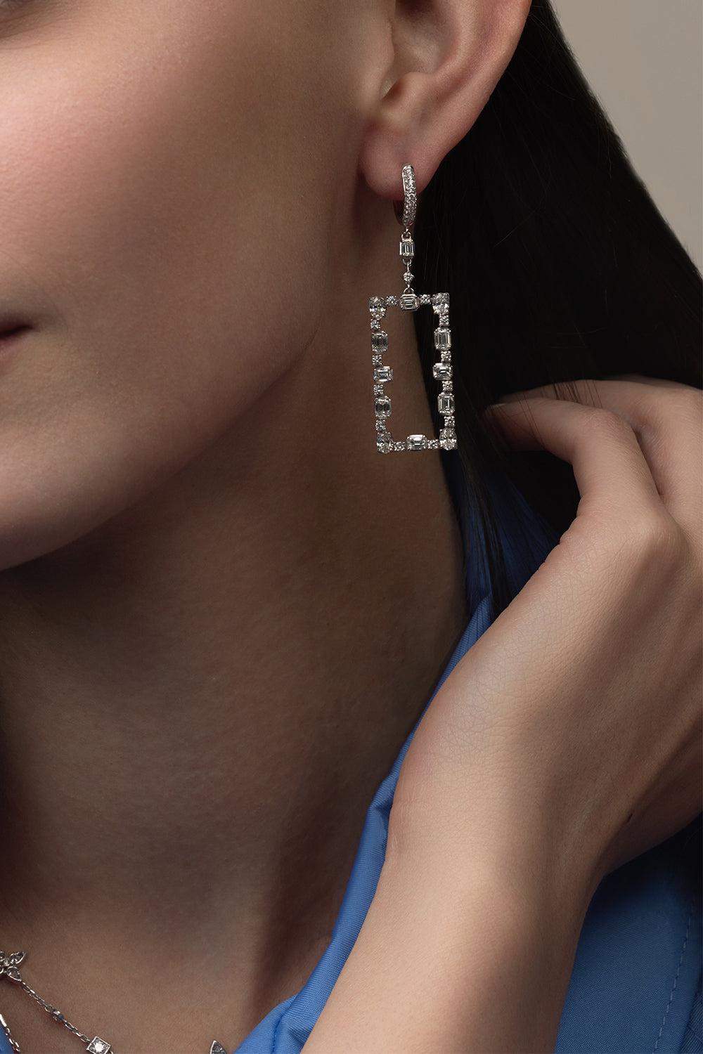 Deco Earrings-WHITE GOLD-JEWELRYFINE JEWELEARRING-MARIANI