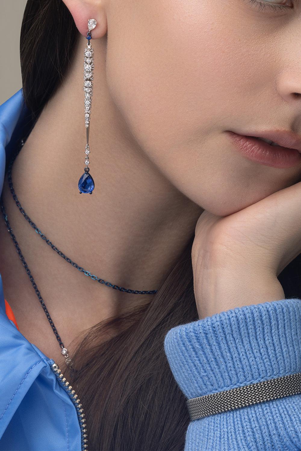 Needle Earrings-WHITE GOLD-JEWELRYFINE JEWELEARRING-MARIANI