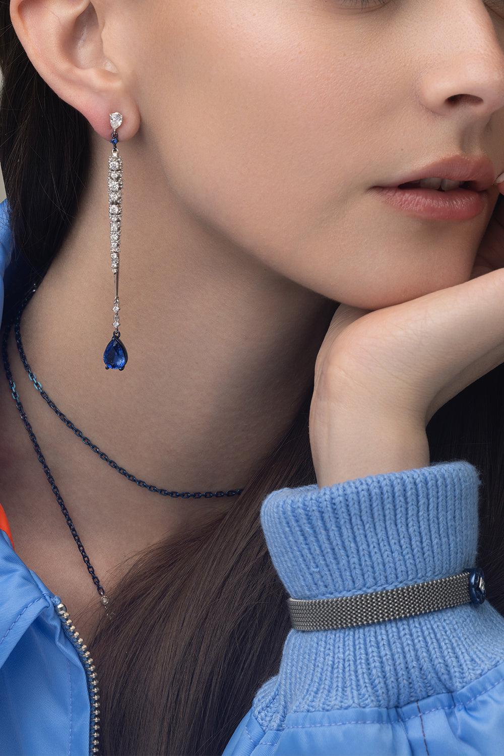 Needle Earrings-WHITE GOLD-JEWELRYFINE JEWELEARRING-MARIANI