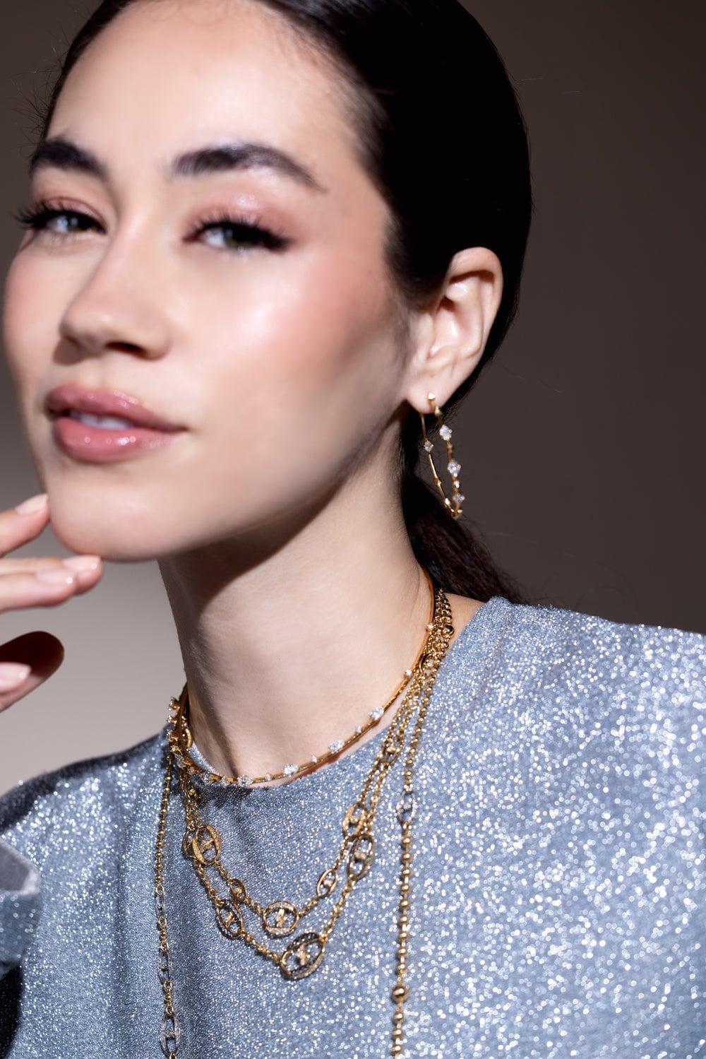 MARIANI-Valentina Hoop Earrings-YELLOW GOLD