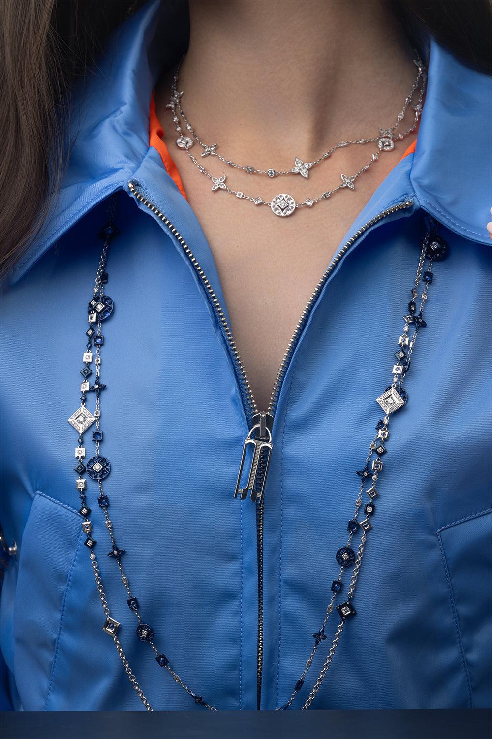 Lucilla Choker Necklace-WHITE GOLD-JEWELRYFINE JEWELNECKLACE O-MARIANI