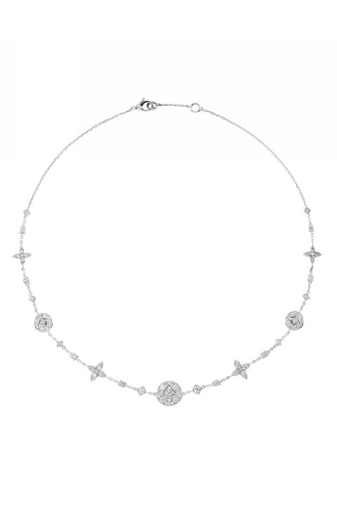 Lucilla Choker Necklace-WHITE GOLD-JEWELRYFINE JEWELNECKLACE O-MARIANI