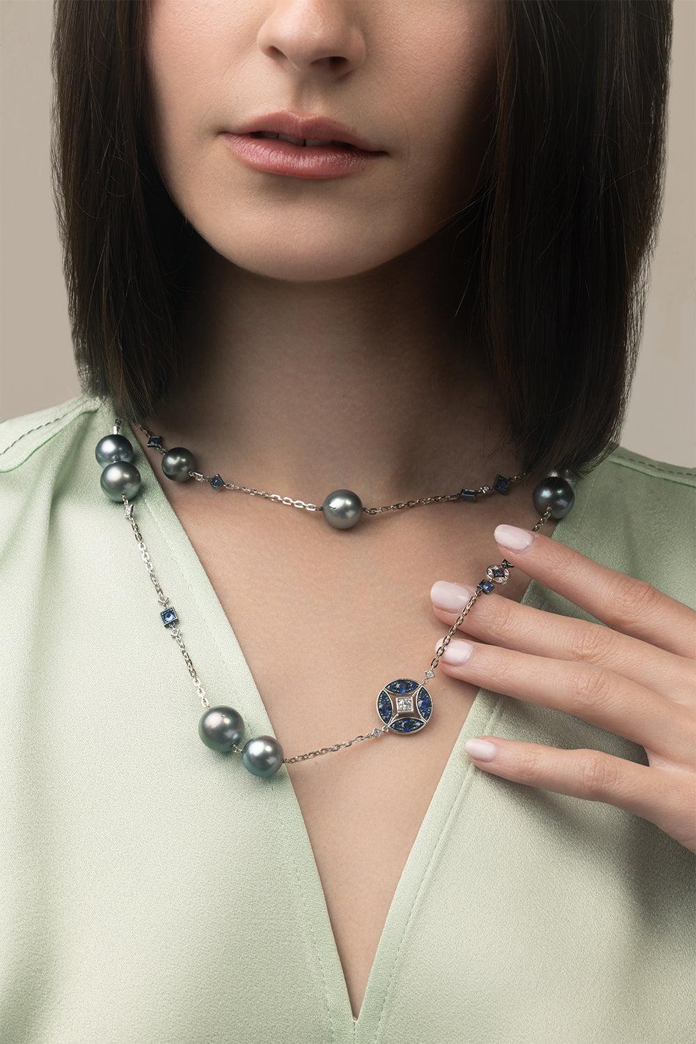 Lucilla Mare Necklace-WHITE GOLD-JEWELRYFINE JEWELNECKLACE O-MARIANI