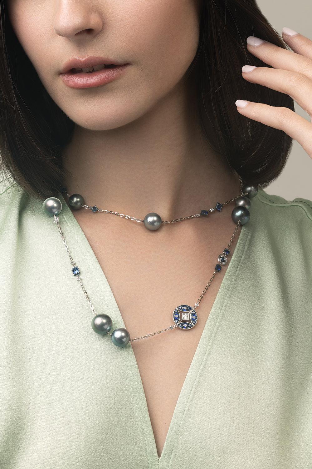 Lucilla Mare Necklace-WHITE GOLD-JEWELRYFINE JEWELNECKLACE O-MARIANI