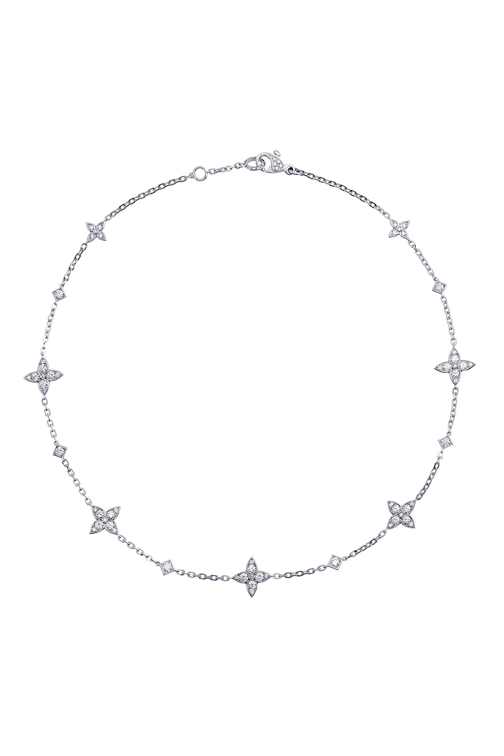 Lucille Choker Necklace-WHITE GOLD-JEWELRYFINE JEWELNECKLACE O-MARIANI