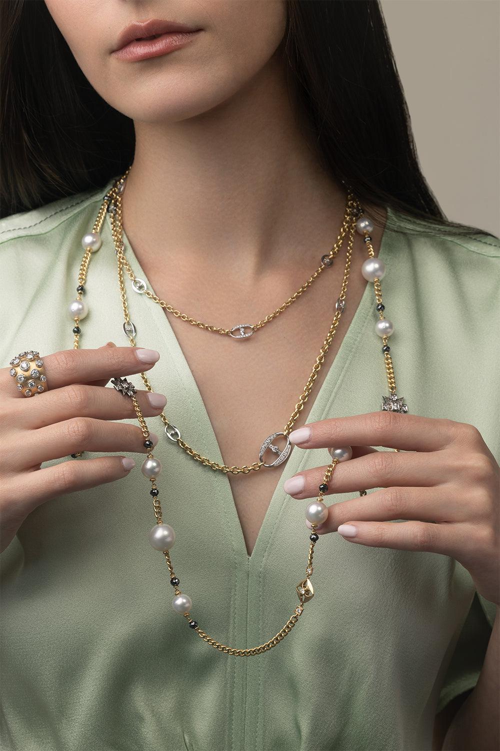 Maglia Marina Necklace-YELLOW GOLD-JEWELRYFINE JEWELNECKLACE O-MARIANI