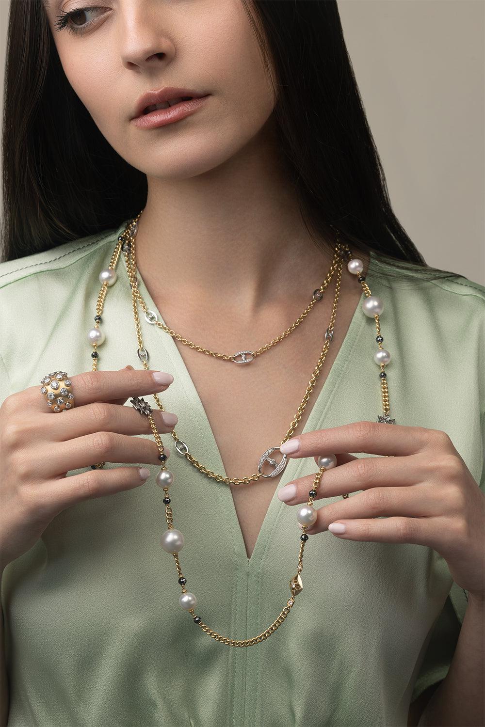 Maglia Marina Necklace-YELLOW GOLD-JEWELRYFINE JEWELNECKLACE O-MARIANI