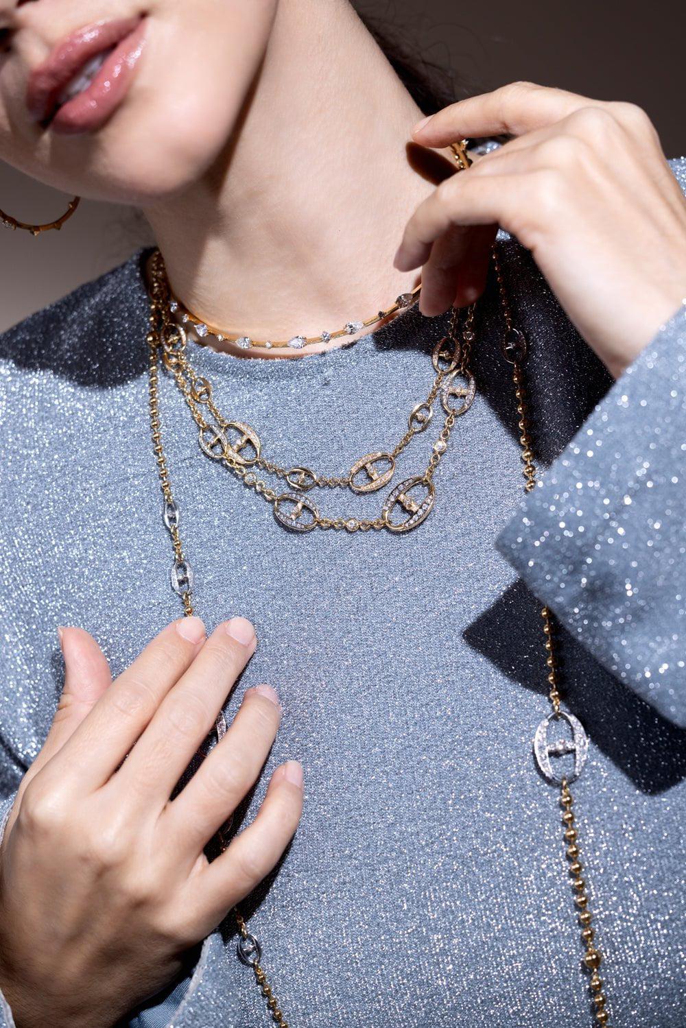 MARIANI-Phantom Necklace-YELLOW GOLD