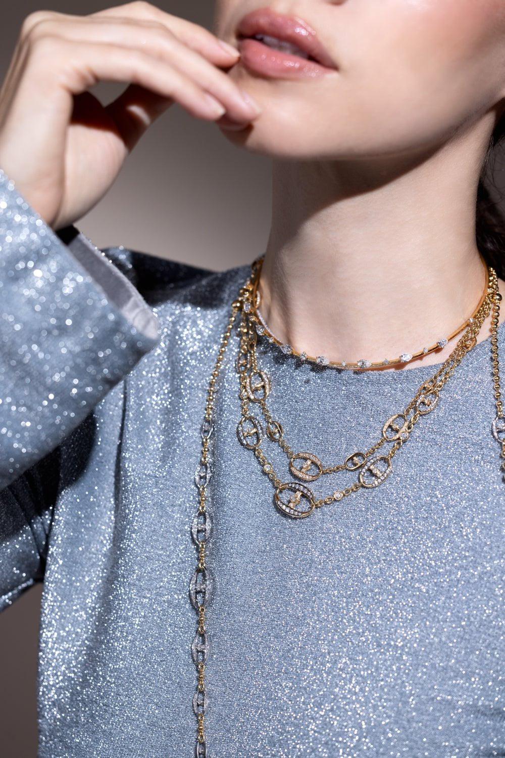 MARIANI-Phantom Necklace-YELLOW GOLD