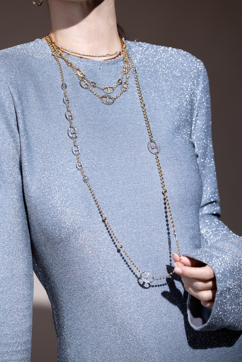 MARIANI-Phantom Necklace-YELLOW GOLD