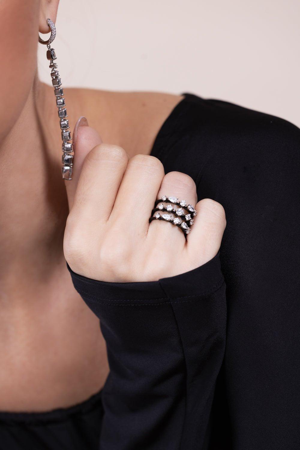 MARIANI-Phantom Ring-WHITE GOLD